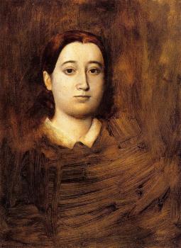 Edgar Degas : Portrait of Therese De Gas, The Artist Sister II